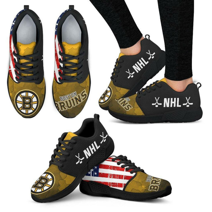 Boston Bruins Sneakers Simple Fashion Shoes Athletic Sneaker Running Shoes For Men, Women Shoes14948