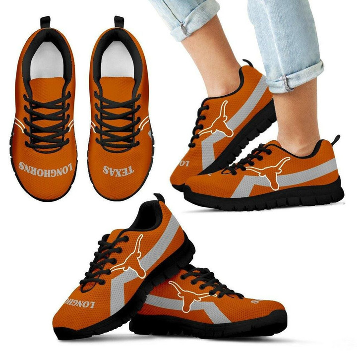Texas Longhorns Sneakers Line Logo Running Shoes For Men, Women Shoes11898