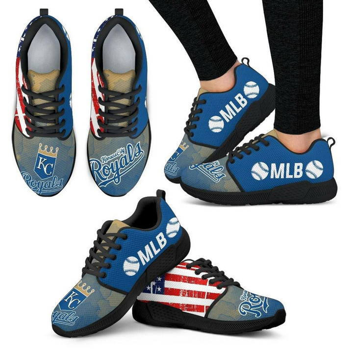 Kansas City Royals Sneakers Simple Fashion Shoes Athletic Sneaker Running Shoes For Men, Women Shoes15011