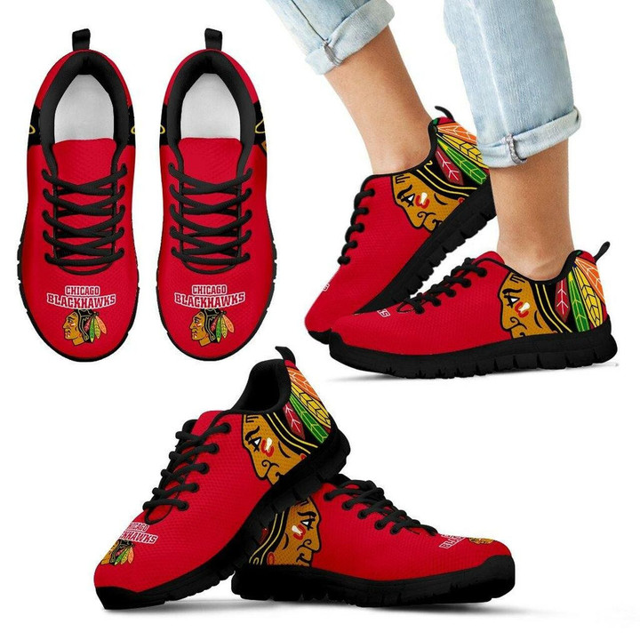 Chicago Blackhawks Sneakers Gorgeous Logo Running Shoes For Men, Women Shoes11055