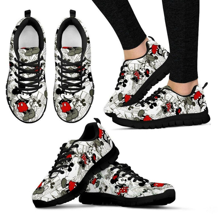 Mickey And Minnie Sneakers Running Shoes For Men, Women Shoes13263