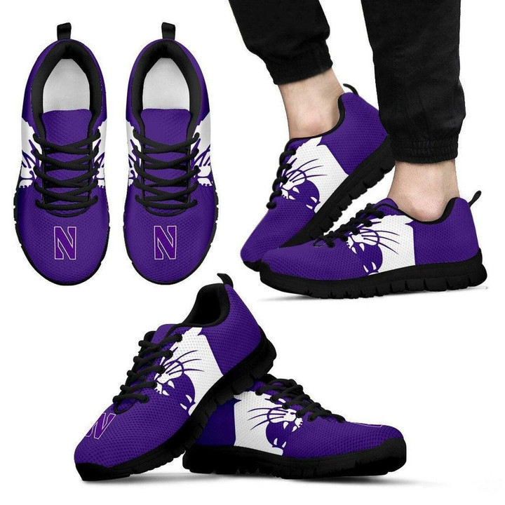 Northwestern Wildcats Ncaa Football Sneakers Running Shoes For Men, Women Shoes12872