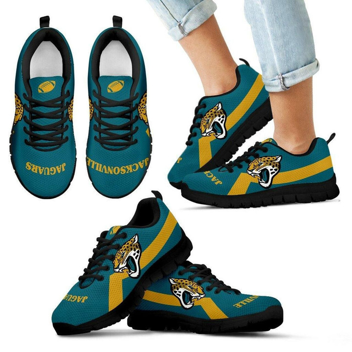 Jacksonville Jaguars Sneakers Line Logo Running Shoes For Men, Women Shoes11940