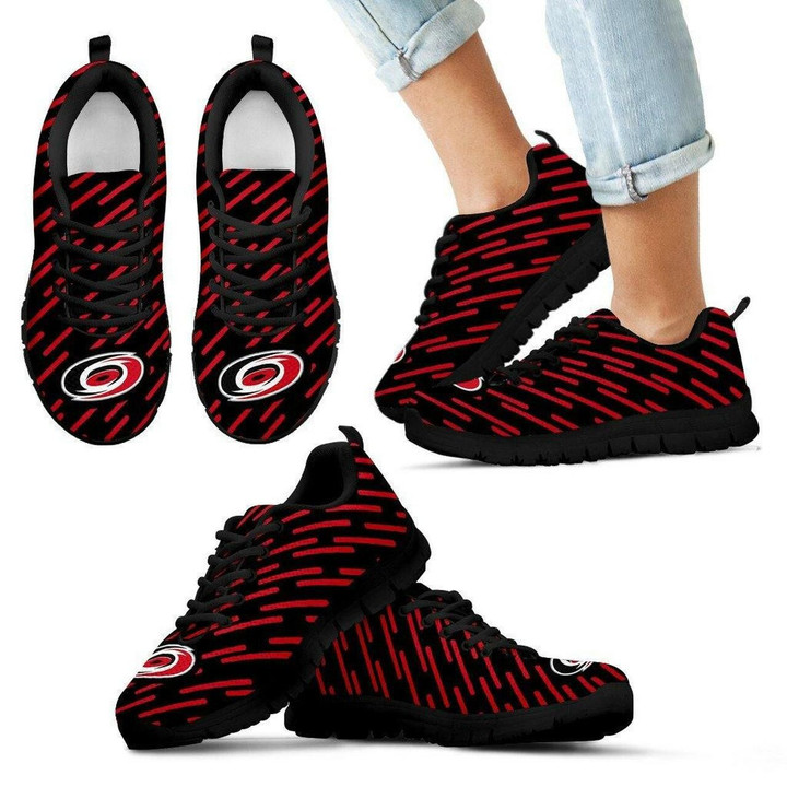Carolina Hurricanes Sneakers Marvelous Striped Stunning Logo Running Shoes Shoes10242
