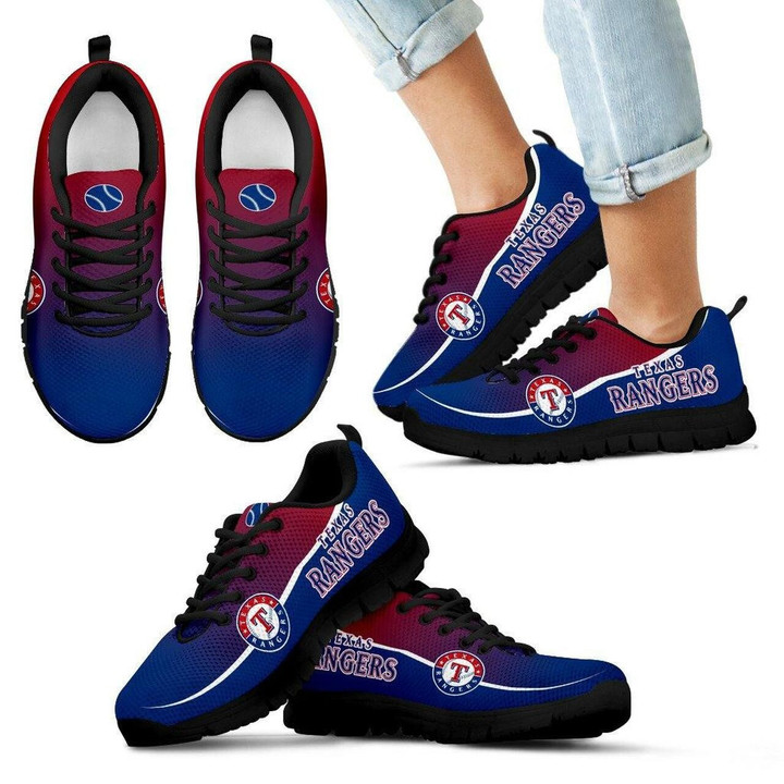 Texas Rangers Sneakers Colorful Passion Running Shoes For Men, Women Shoes12630