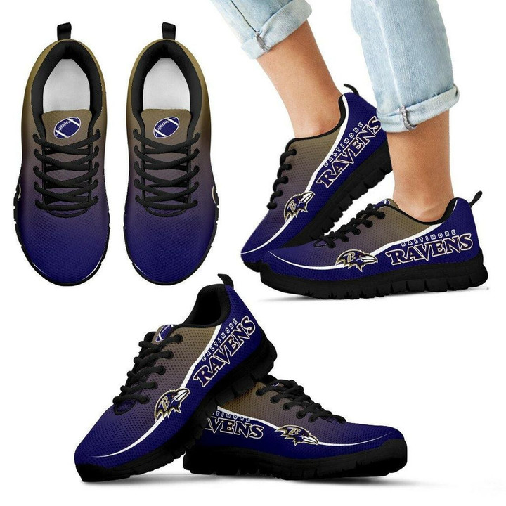 Baltimore Ravens Sneakers Colorful Passion Running Shoes For Men, Women Shoes12688