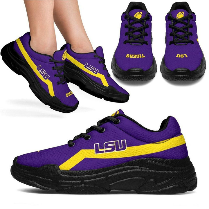 Lsu Tigers Sneakers With Line Shoes Edition Chunky Sneaker Running Shoes For Men, Women Shoes15731