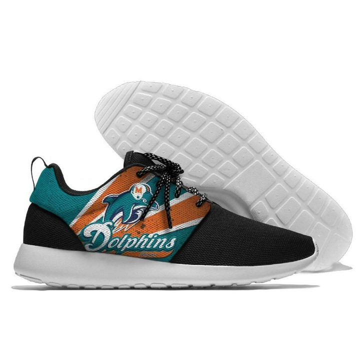 Mens And Womens Miami Dolphins Lightweight Sneakers, Dolphins Running Shoes Shoes16590