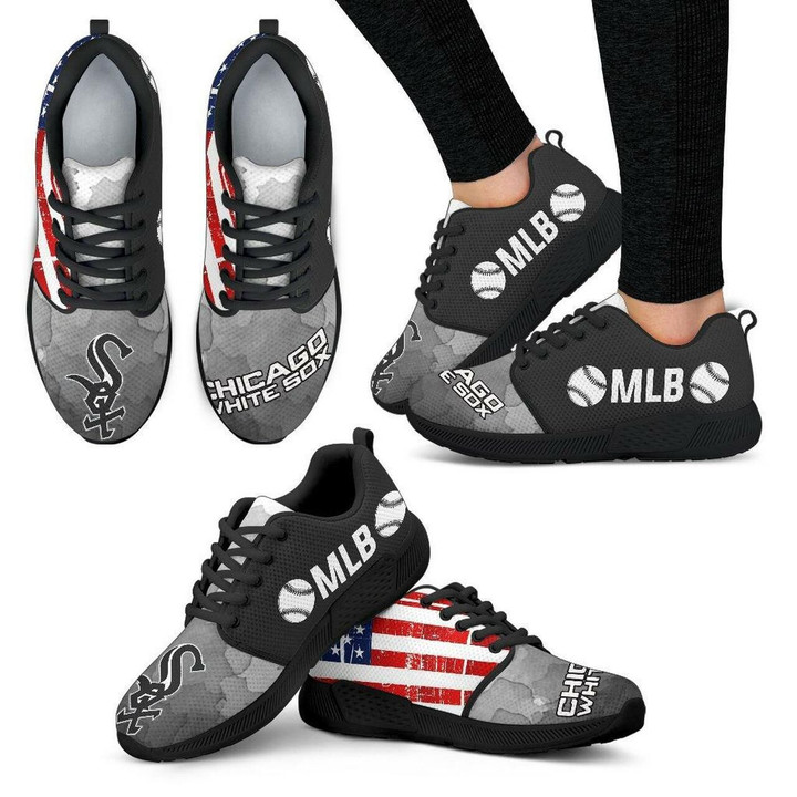 Chicago White Sox Sneakers Simple Fashion Shoes Athletic Sneaker Running Shoes For Men, Women Shoes15017