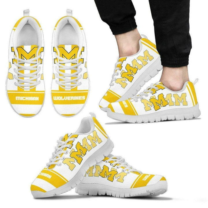 Michigan Wolverines Ncaa Football Sneakers Running Shoes For Men, Women Shoes13260