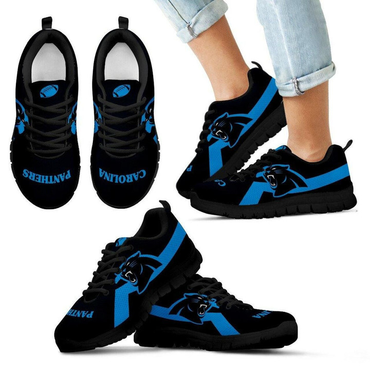 Carolina Panthers Sneakers Line Logo Running Shoes For Men, Women Shoes11950