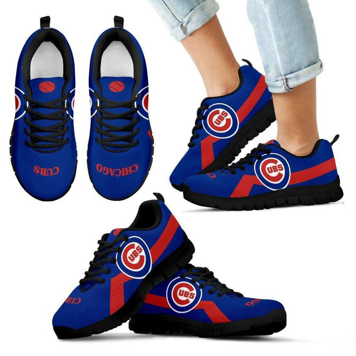 Chicago Cubs Sneakers Line Logo Running Shoes For Men, Women Shoes11998