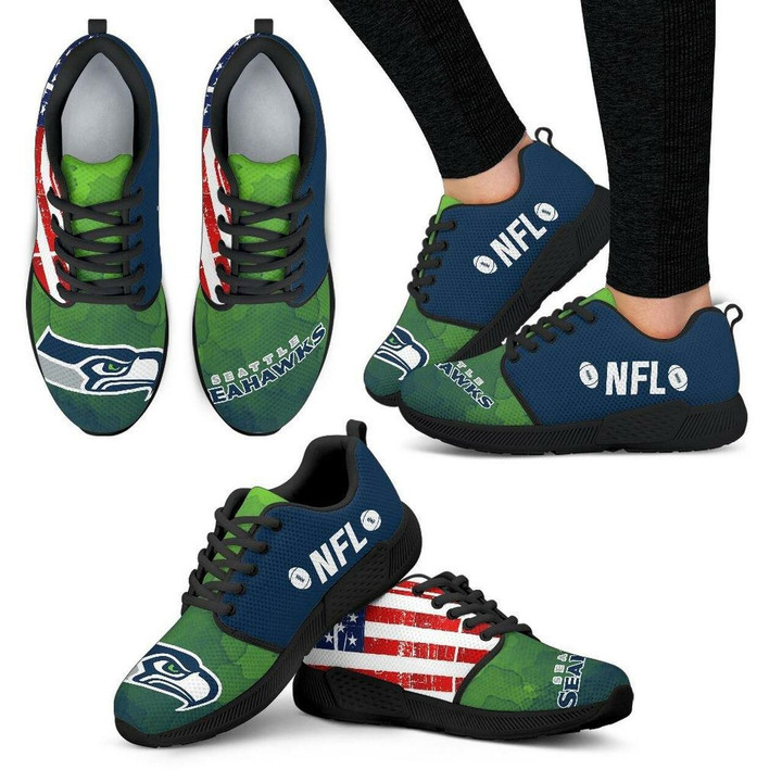 Seattle Seahawks Sneakers Simple Fashion Shoes Athletic Sneaker Running Shoes For Men, Women Shoes14954