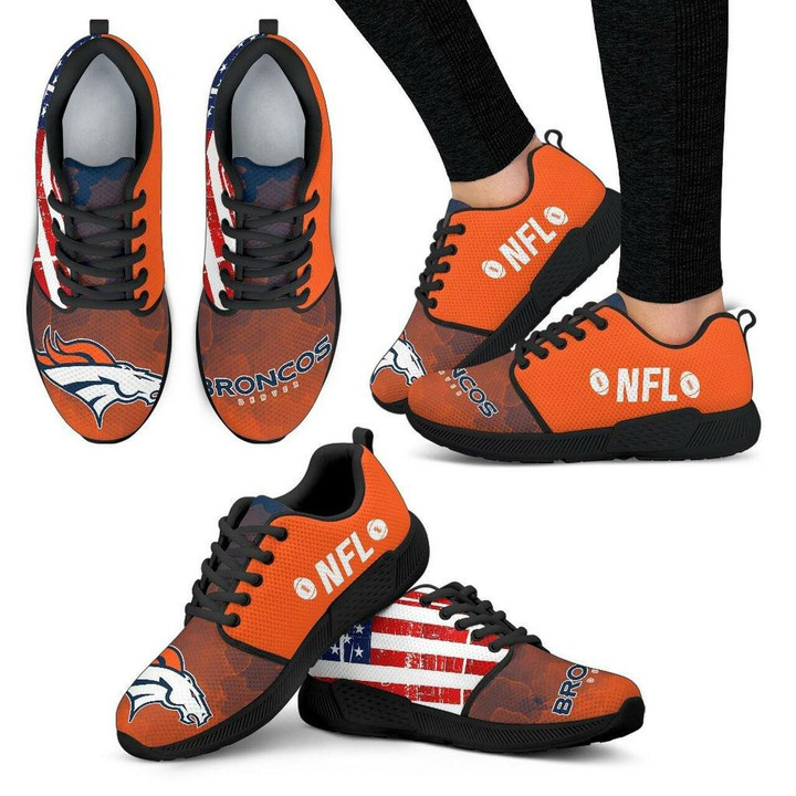 Denver Broncos Sneakers Simple Fashion Shoes Athletic Sneaker Running Shoes For Men, Women Shoes14974