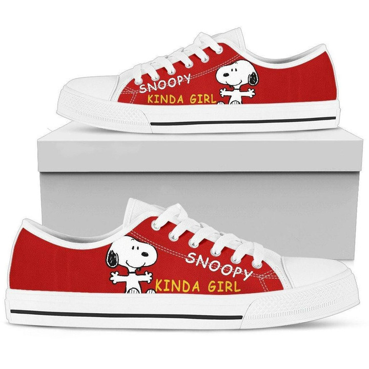 Snoopy Kinda Girl Low Top Running Shoes For Men, Women Shoes10632