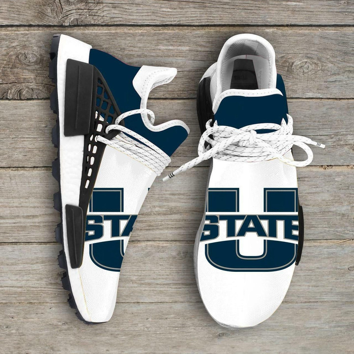 Utah State Aggies Ncaa Nmd Human Race Sneakers Sport Shoes Trending Brand Best Selling Shoes 2019 Shoes24484