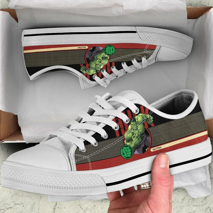 Hulk Character Low Top Shoes For Women, Shoes For Men Custom Shoes Shoes22170