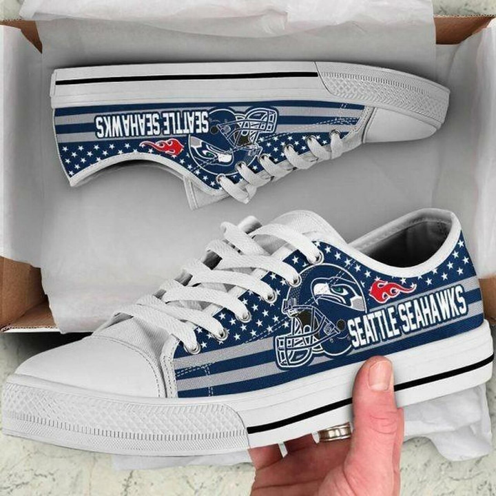 Seattle Seahawks Nfl Football Low Top Logo Shoes For Women, Shoes For Men Custom Shoes Shoes20952