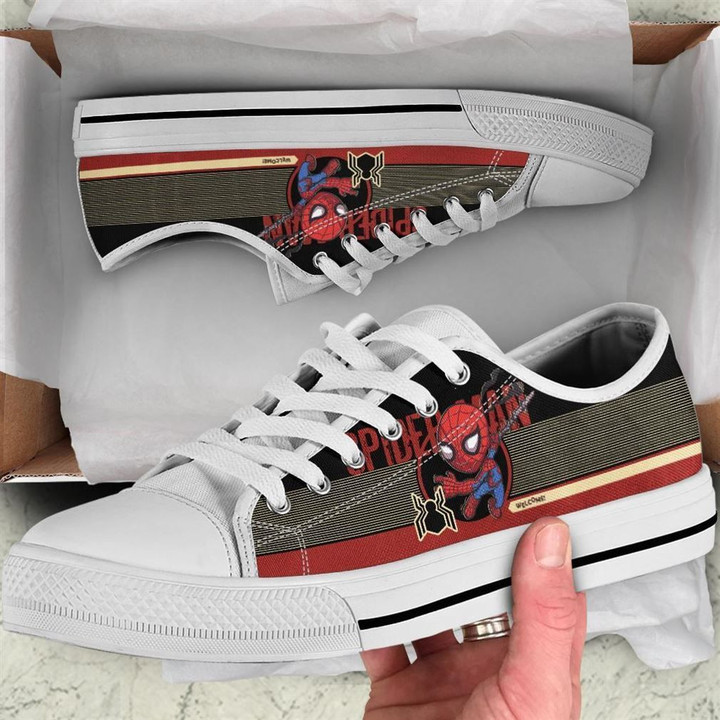 Spider Man Low Top Vans Shoes