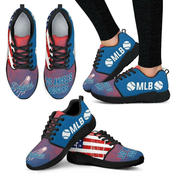 Los Angeles Dodgers Sneakers Simple Fashion Shoes Athletic Sneaker Running Shoes For Men, Women Shoes15009
