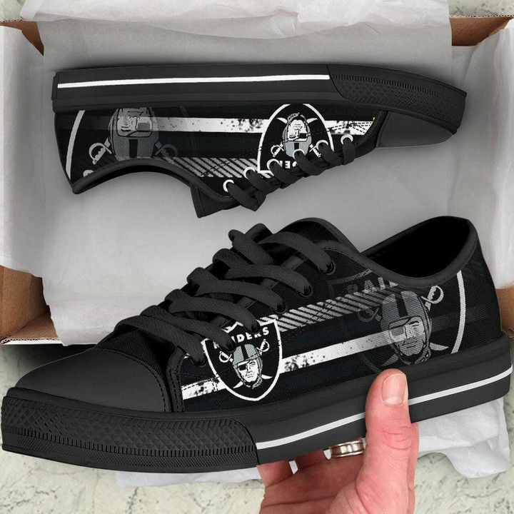 Oakland Raiders Nfl Football Low Top Shoes For Men, Women Shoes2346
