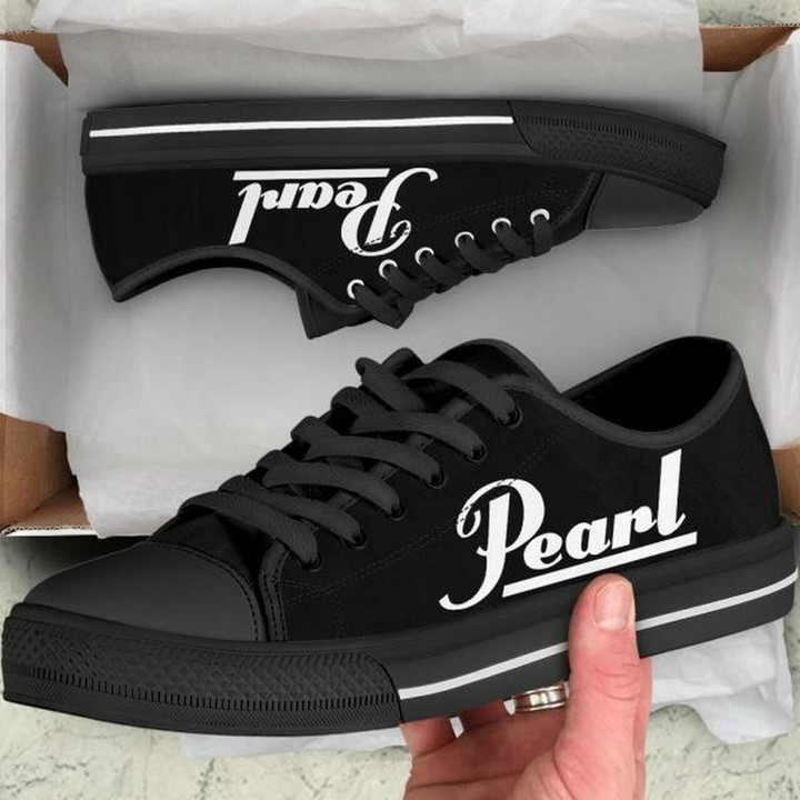 Pearl Low Top Logo Shoes For Women, Shoes For Men Custom Shoes Shoes20962