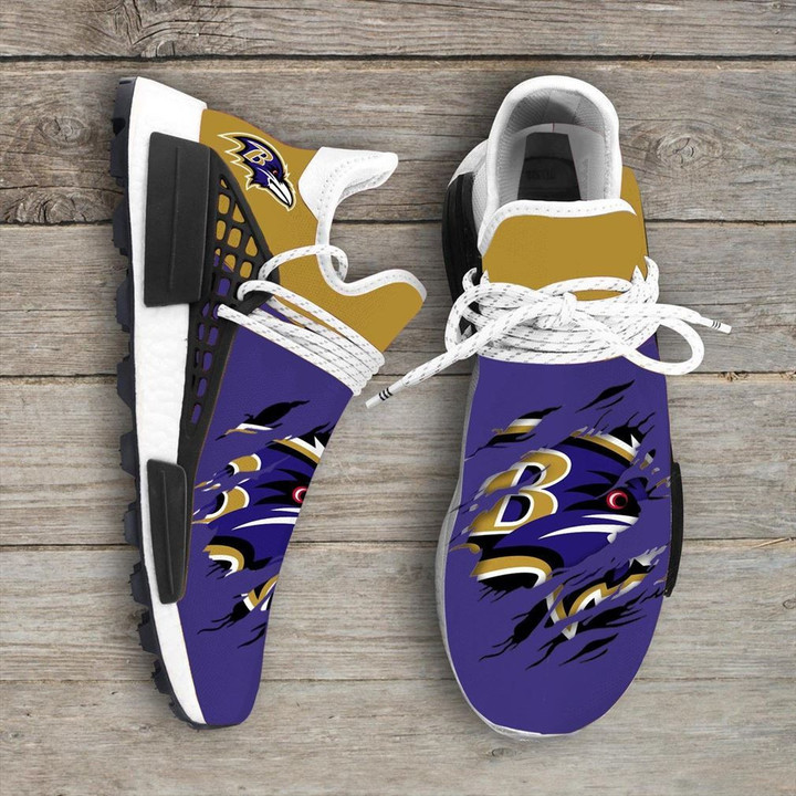 Baltimore Ravens Nfl Sport Teams Nmd Human Race Sneakers Sport Shoes Running Shoes