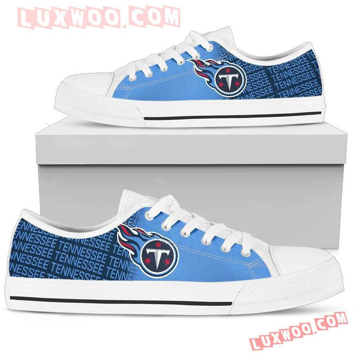 Nfl Tennessee Titans Low Top Shoes Sneaker Sport V1