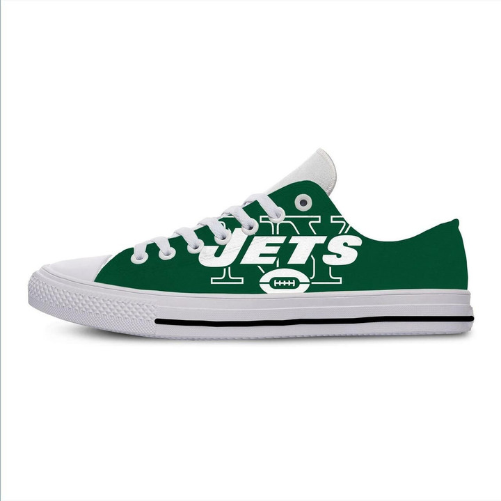 New York Jets Low Top Canvas Shoes, Nfl New York Jets Sneakers, Tennis Shoes Shoes19822