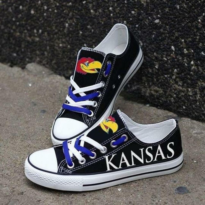Kansas Jayhawks Nba Basketball Low Top Shoes For Women, Shoes For Men Custom Shoes Shoes22209