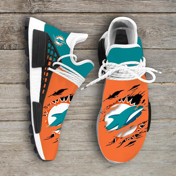 Miami Dolphins Nfl Sport Teams Nmd Human Race Sneakers Sport Shoes Running Shoes