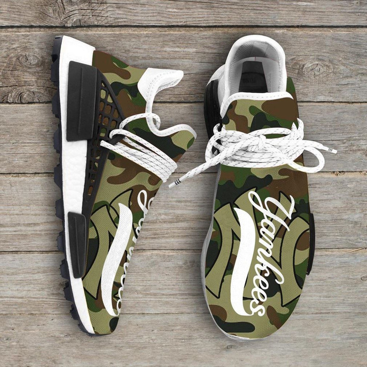 Camo Camouflage New York Yankees Mlb Sport Teams Nmd Human Race Sneakers Shoes