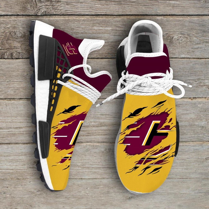 Central Michigan Chippewas Ncaa Sport Teams Nmd Human Race Shoes