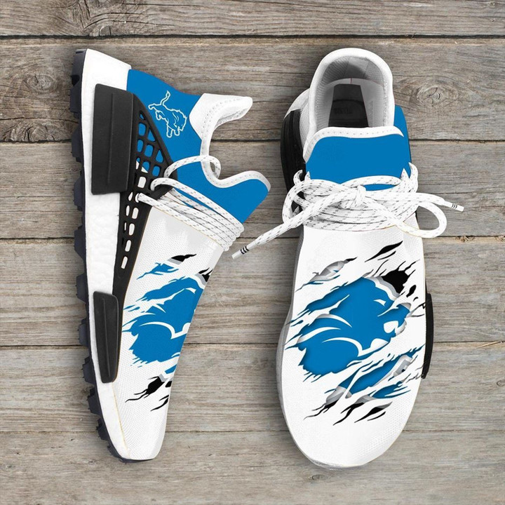 Detroit Lions Nfl Sport Teams Nmd Human Race Sneakers Sport Shoes Running Shoes