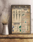 Mermaid Knowledge Anatomy And Amazing Facts Canvas - MakedTee