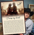 George Strait I Cross My Heart Lyric Signed For Fan Wall Art Print Canvas - MakedTee