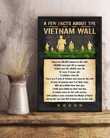 A Few Facts About Vietnam Wall War Soldiers Poster Wall Art Print Decor Canvas - MakedTee