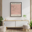 Picasso Exhibition Lady Resting Art Line Drawingart Print Bedroom Printed Wall Art Decor Canvas - MakedTee