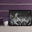 Iggy Pop Surfing Crowded With Signature For Fan Printed Wall Art Decor Canvas Prints