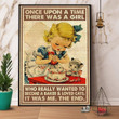 Baking A Girl Who Really Wanted To Become A Baker & Loved Cats Satin Portrait Wall Art Canvas - MakedTee
