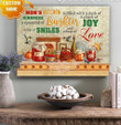 Personalized Name Text Kitchen Dining Room Wall Hanging This Kitchen Is Filled Of A Dash Of Wall Art Canvas - MakedTee