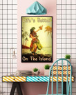 Island Poster Life Is Better On The Island Hawaiian Life Poster Wall Decor Canvas - MakedTee