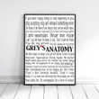 Greys Anatomy Show Quotes Print Wall Art Decor Canvas - MakedTee