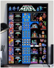 Mega Man Video Game Collection Capcom Wall Art Print Canvas - MakedTee