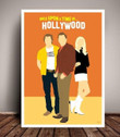 Once Upon A Time In Hollywood Quentin Tarantino Minimalist Movie Printed Wall Art Decor Canvas - MakedTee