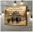 May Your Journey Always Lead You Home Heifer Farmer Lover Poster Wall Art Print Decor Canvas - MakedTee
