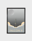 Falcon 9 Space X Dragon Day Launch Nasa Space Print Wall Art Decor Canvas - MakedTee