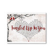 Aaron Lewis Tangled Up In You Lyric Heart Typography Tree Bird Wall Art Print Decor Canvas - MakedTee