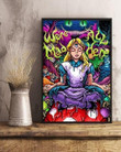 Were All Mad Here Alice In Wonderland Poster Wall Art Print Decor Canvas - MakedTee