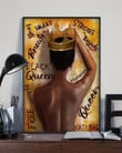 Black Queen Brown Strong Smart Beauty Queen Natural Print Wall Art Decor Canvas - MakedTee